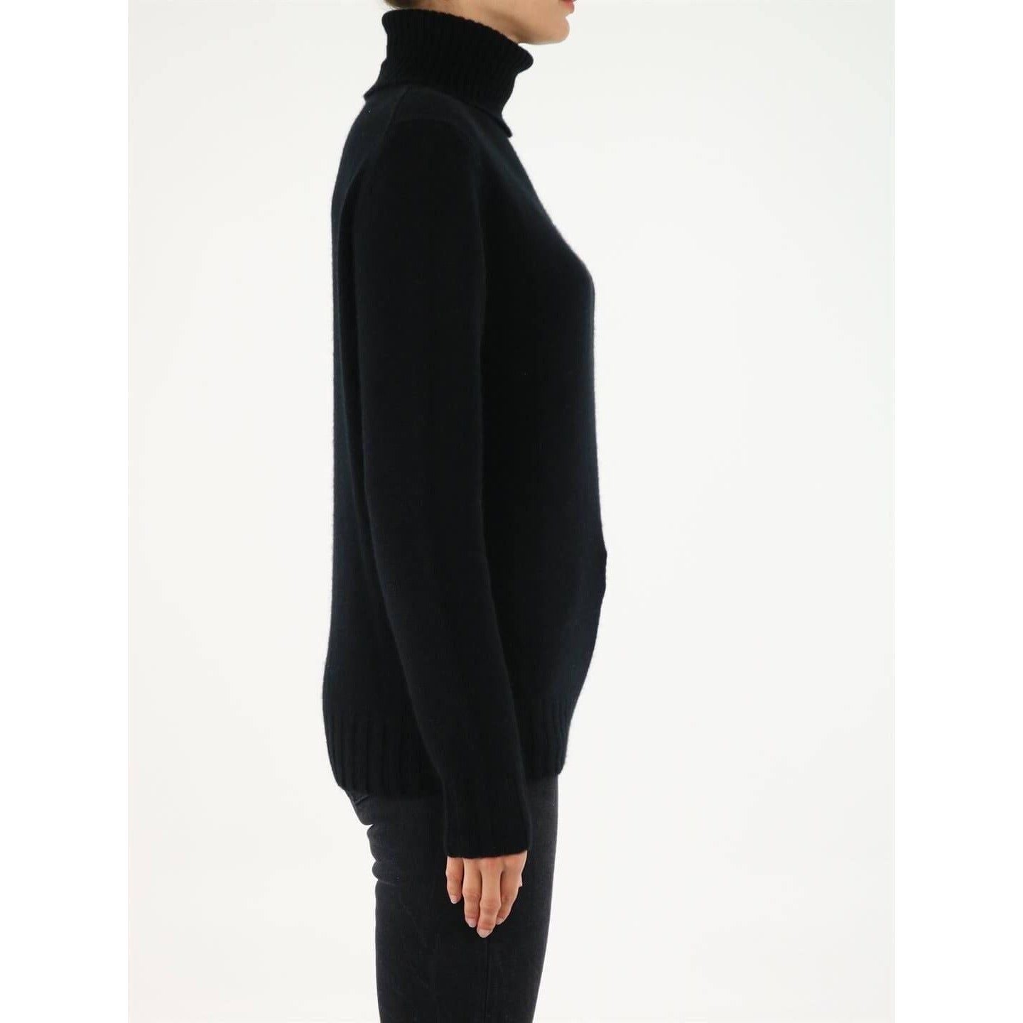 Allude 黑色高领羊绒毛衣