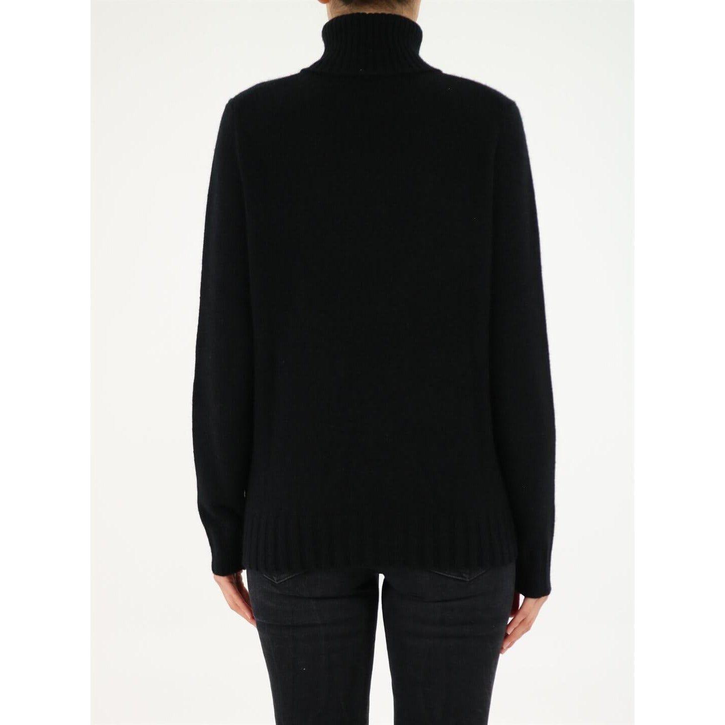 Allude 黑色高领羊绒毛衣