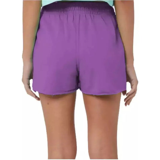 Hinnominate Chic Purple Cotton Shorts with Logo Detail purple-cotton-short-1 product-10165-1575026465-5a83ec07-c2e.webp