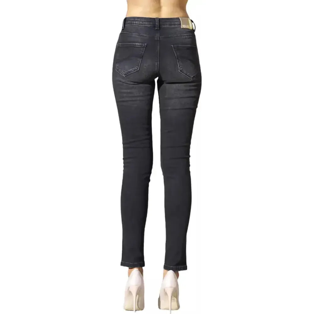 Yes Zee Chic Black Medium Waist Skinny Jeans black-cotton-jeans-pant-9 product-10566-800259456-fa7d17fc-224.webp
