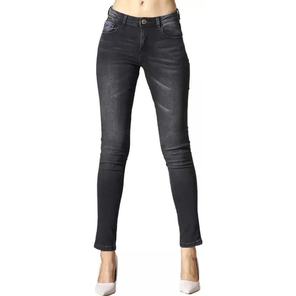 Yes Zee Chic Black Medium Waist Skinny Jeans black-cotton-jeans-pant-9 product-10566-954059580-0d01033c-528.webp