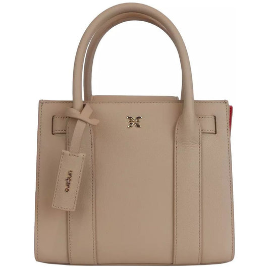 Ungaro Elegant Beige Leather Shoulder Bag with Accordion Design beige-leather-crossbody-bag-2 product-10925-2060546417-ac0ededc-2cd.jpg