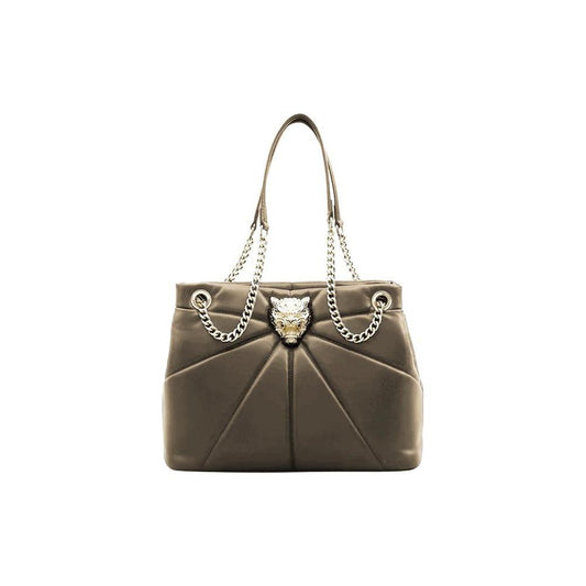 Plein Sport Elegant Faux Leather Gold-Chain Tote beige-polyethylene-handbag-5 product-10998-754727188-019bca9c-72a.jpg