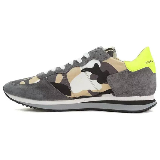 Philippe Model Army Chic Fabric & Suede Sneakers army-fabric-sneaker-2
