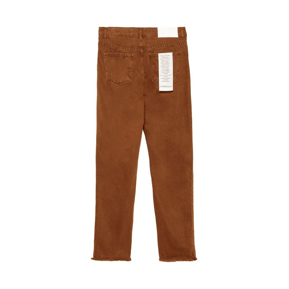 Hinnominate Chic Raw Cut Brown Jeans for Women brown-cotton-jeans-pant-1 product-11531-488955608-c9d0cf8a-689.jpg