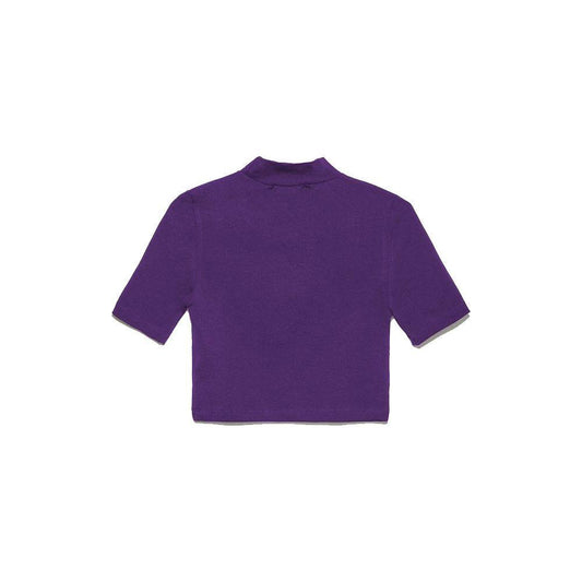 Hinnominate Chic Purple Bi-Elastic Crop Top purple-cotton-tops-t-shirt-1 product-11585-1193134645-327bb435-33d.jpg