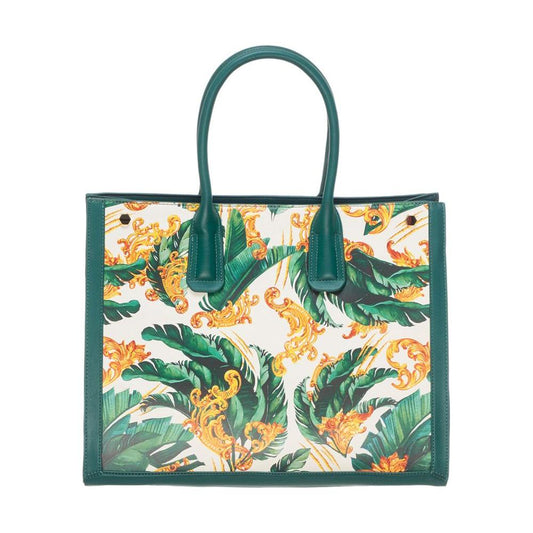 Plein Sport Miami Vibes Eco-Leather Shopper Bag green-polyethylene-shoulder-bag