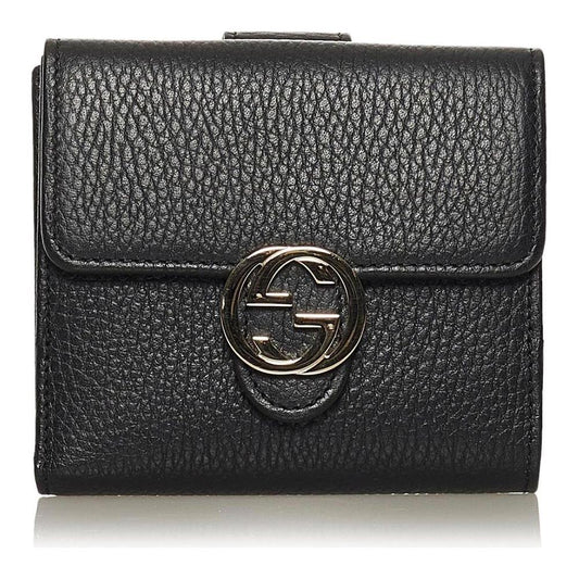 Gucci Elegant Bifold Leather Wallet with Coin Purse black-leather-wallet-3