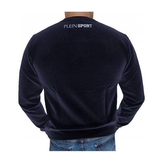 Plein Sport Urban Athletic Men's Crewneck Sweatshirt blue-cotton-sweater-2 product-12012-1118656812-fec8bf45-388.jpg