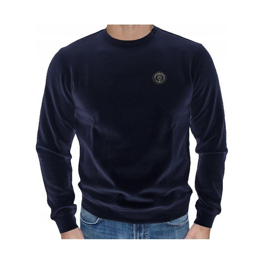 Plein Sport Urban Athletic Men's Crewneck Sweatshirt blue-cotton-sweater-2 product-12012-470461462-d2dbce65-85d.jpg