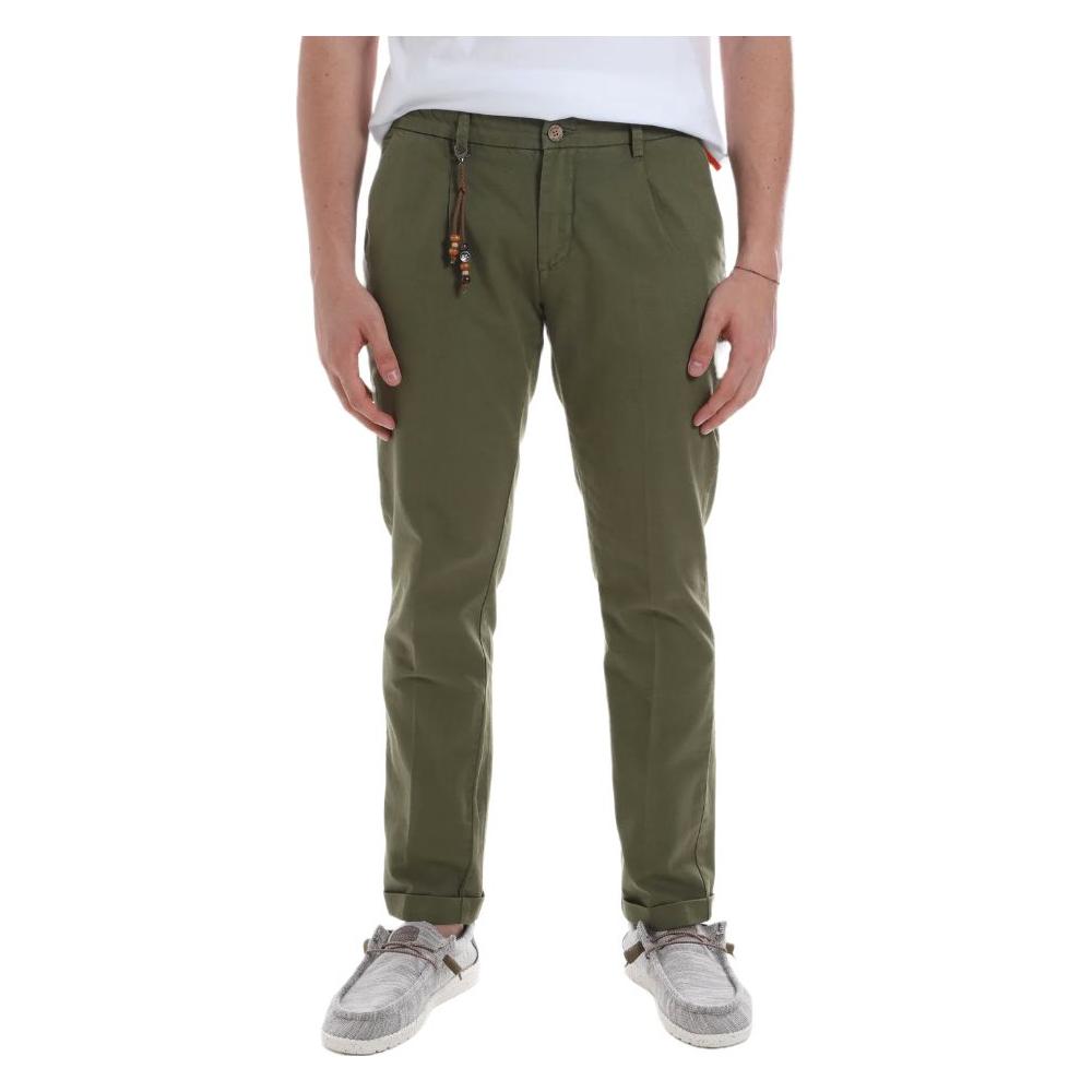 Yes Zee Elegant Green Cotton Chino Trousers green-cotton-jeans-pant-5 product-12116-637879696-179ac874-541.jpg