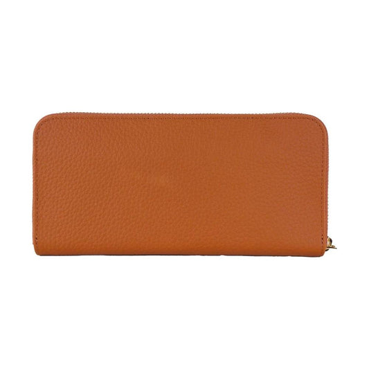 Baldinini Trend Elegant Orange Leather Wallet with Zipper orange-leather-wallet product-12280-581777224-d4f7c543-9c5.jpg