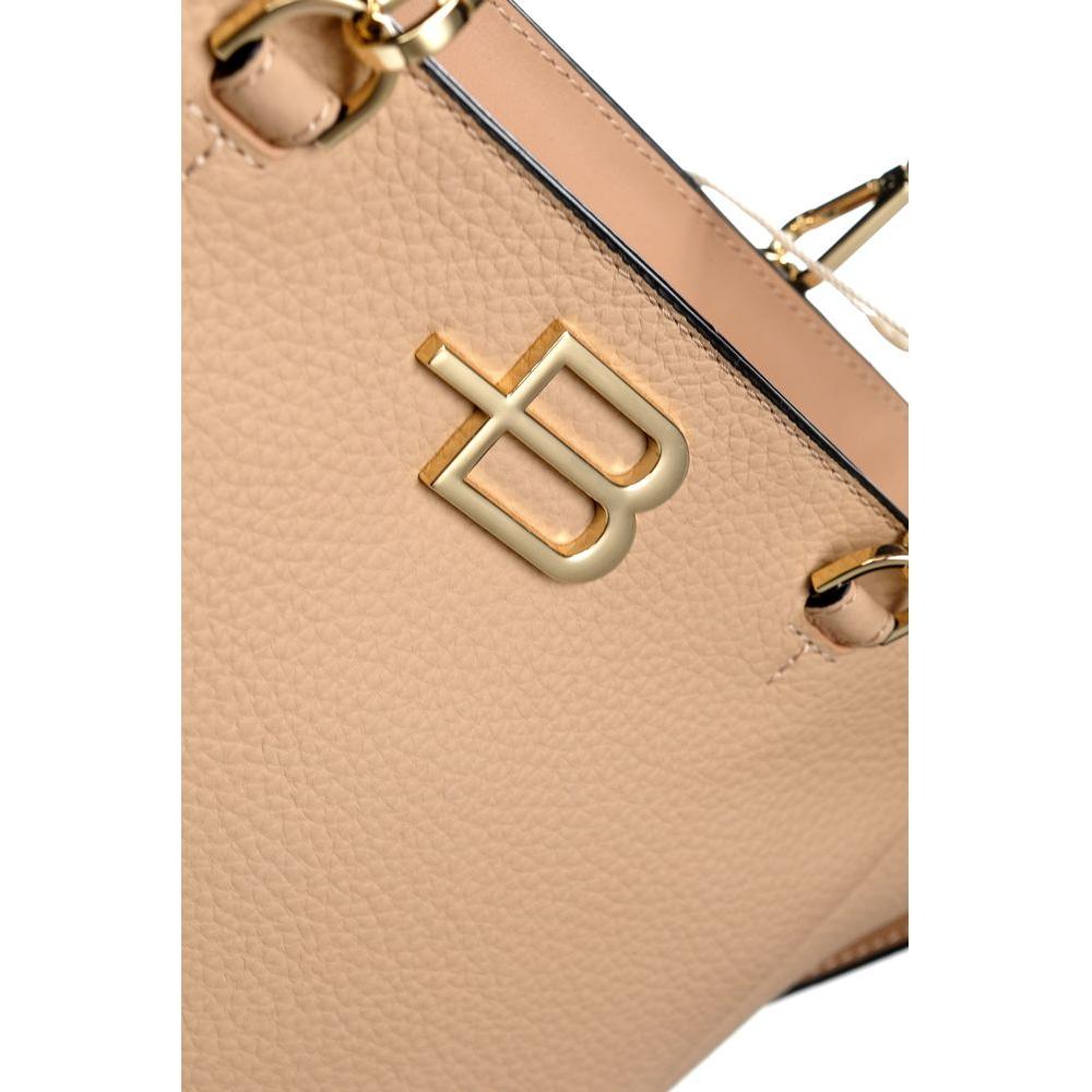 Baldinini Trend Chic Nude Textured Calfskin Handbag beige-leather-di-calfskin-handbag-1 product-12299-1366842561-cda7d2bf-cbd.jpg