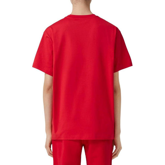 Burberry Chic Contrasting Print Cotton Tee red-cotton-t-shirt-1 product-12331-1837237062-eaf565db-a67.jpg