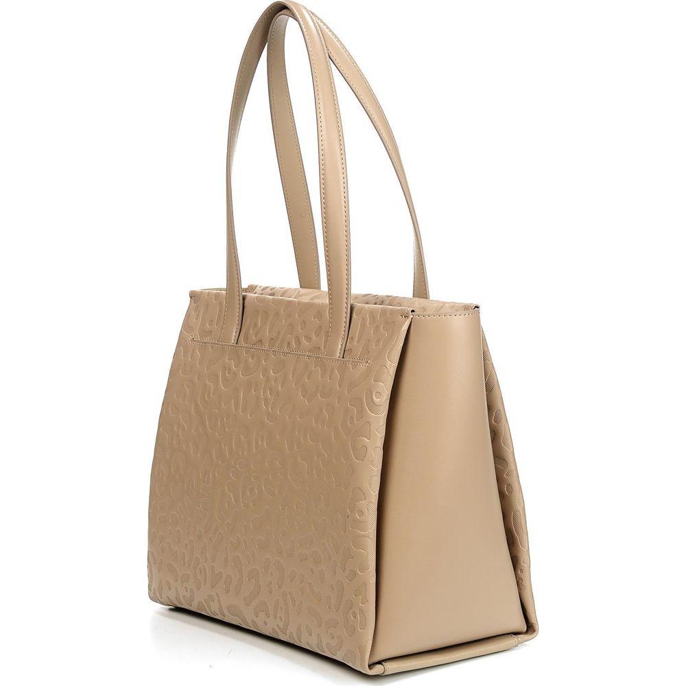 Cavalli Class Elegant Spotted Print Calfskin Shoulder Bag beige-leather-di-calfskin-shoulder-bag-1 product-12338-715377094-794be041-8b7.jpg