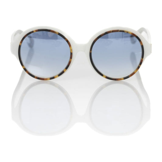 Frankie Morello | White Acetate Sunglasses| McRichard Designer Brands   