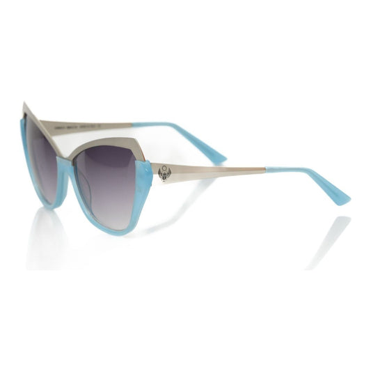 Frankie Morello | Light Blue Acetate Sunglasses| McRichard Designer Brands   