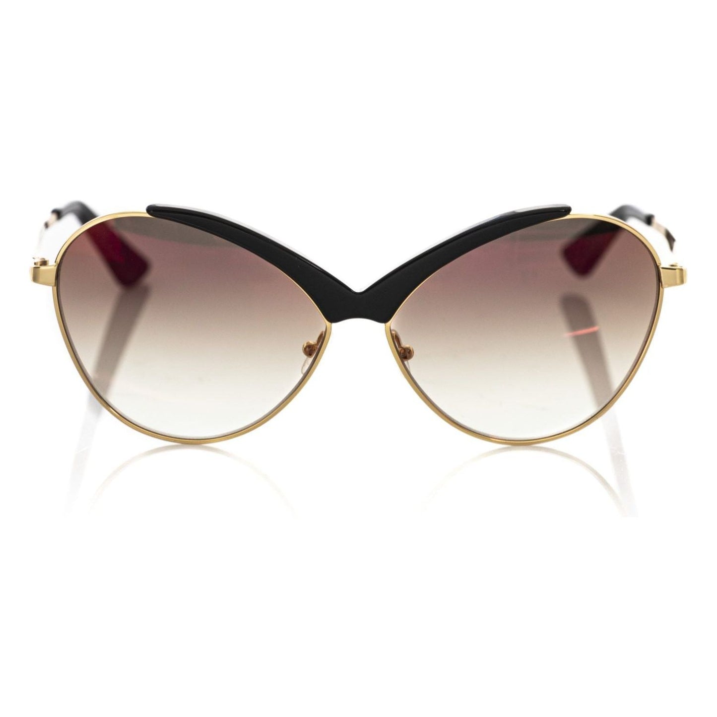 Chic Butterfly-Shaped Sunglasses in Glossy Black Frankie Morello