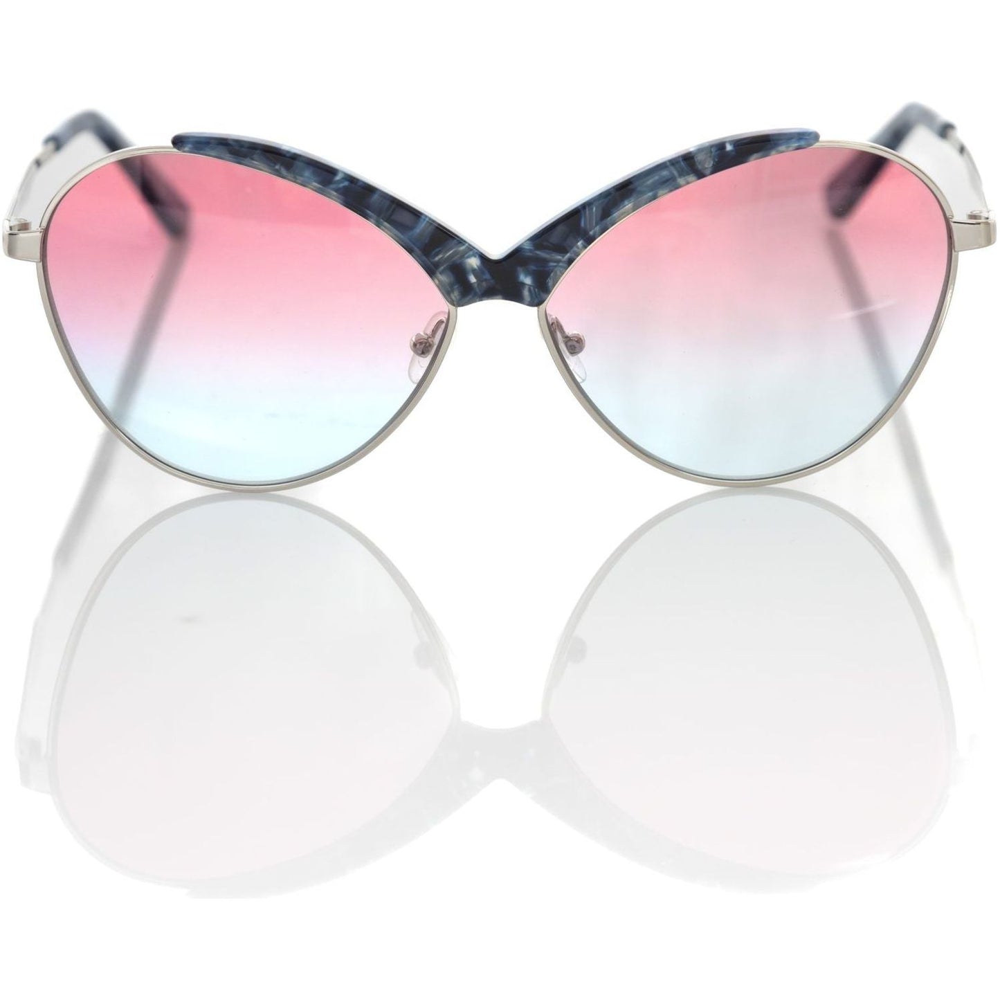 Butterfly Shaped Metallic Framed Sunglasses Frankie Morello