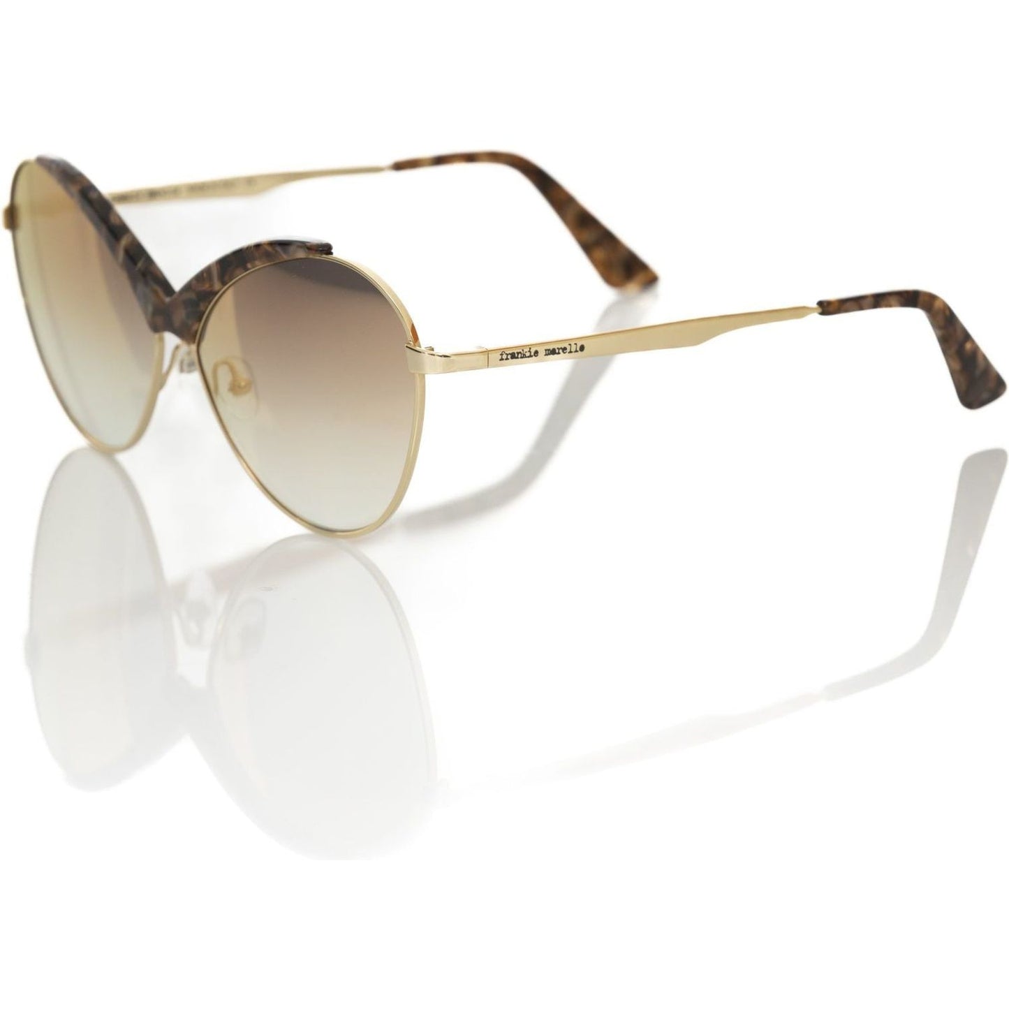 Butterfly-Shaped Metallic Sunglasses Frankie Morello