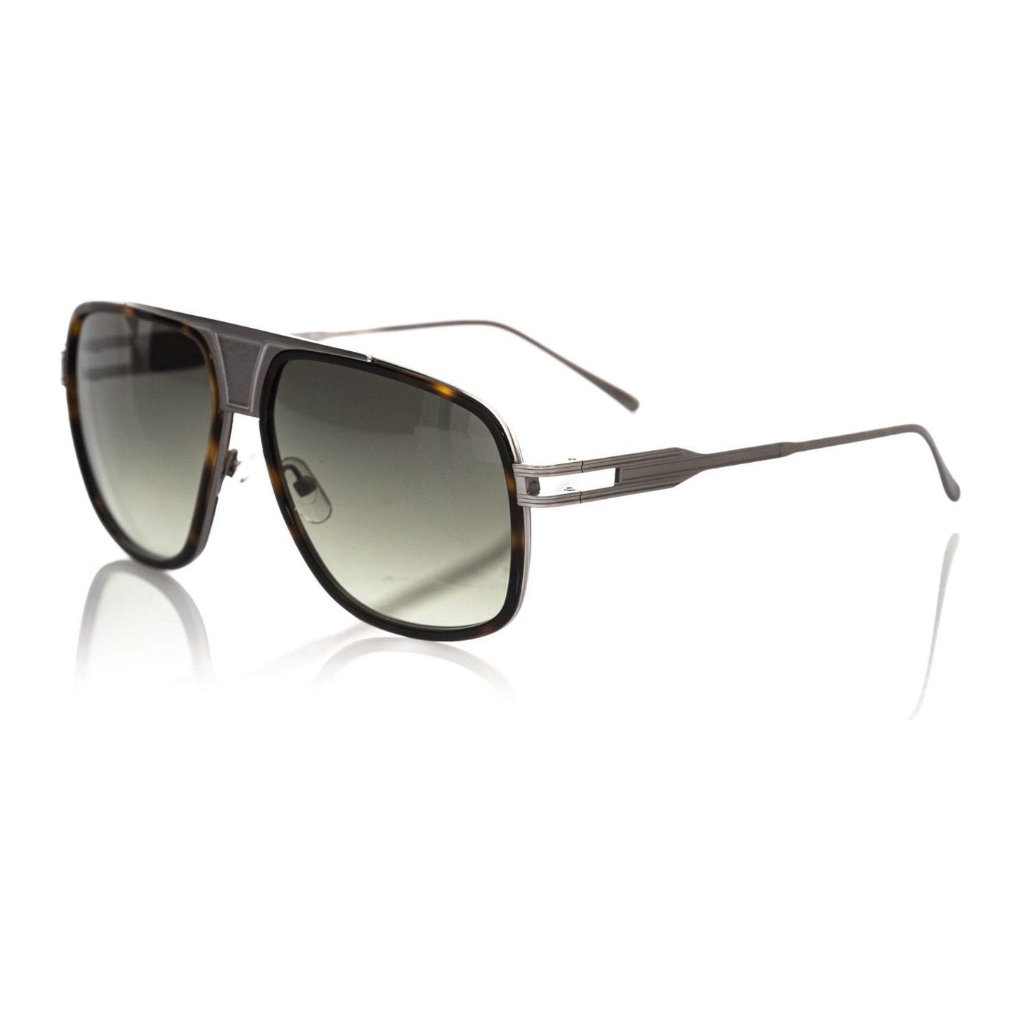 Elegant Shield Sunglasses with Havana Profile Frankie Morello