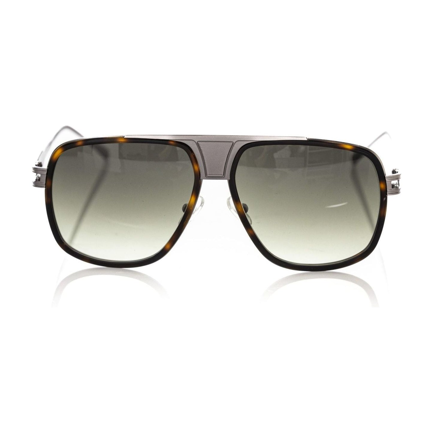 Elegant Shield Sunglasses with Havana Profile Frankie Morello