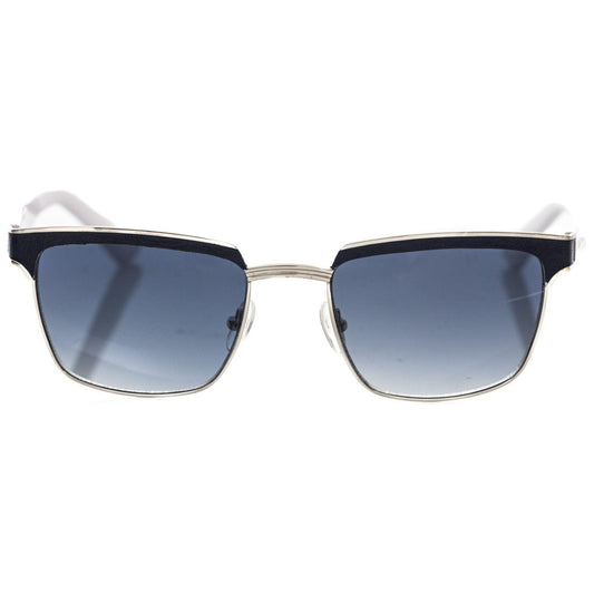 Elegant Clubmaster Black Leather Sunglasses Frankie Morello