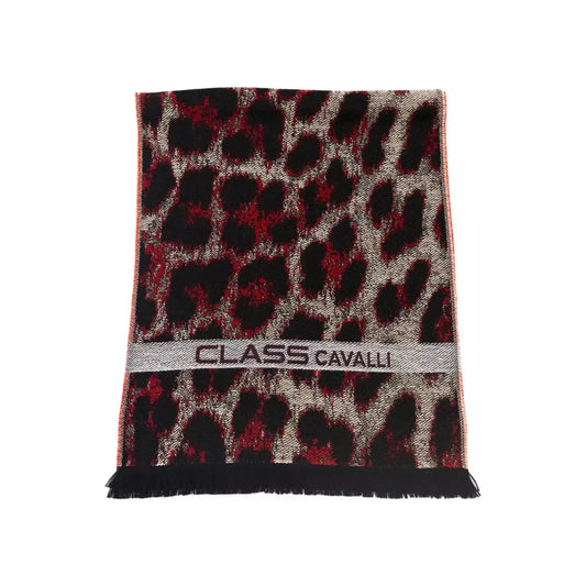 Cavalli Class | Burgundy Wool Scarf | McRichard Designer Brands