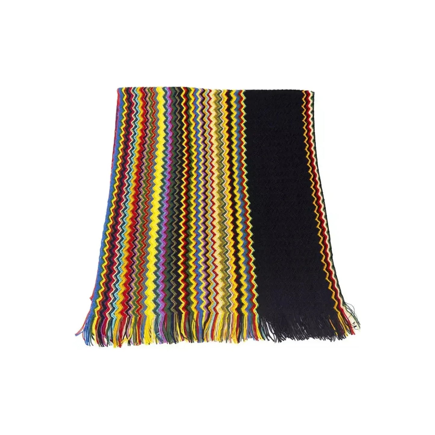 Missoni Elegant Geometric Multicolor Fringed Scarf multicolor-wool-scarf-3 product-22225-1579503256-23-5e8936b3-7e9.webp