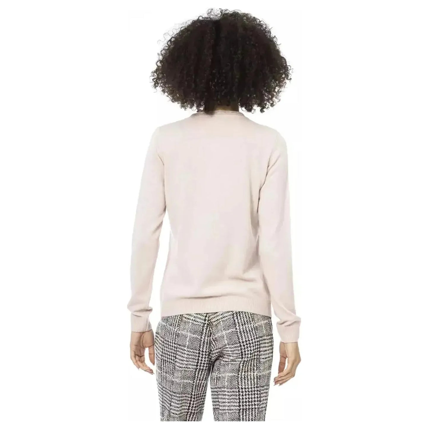 Baldinini Trend Chic Pink Woollen Blend Long Sleeve Shirt pink-wool-sweater-1 product-22331-1504366830-22-6147ddb1-c08.webp