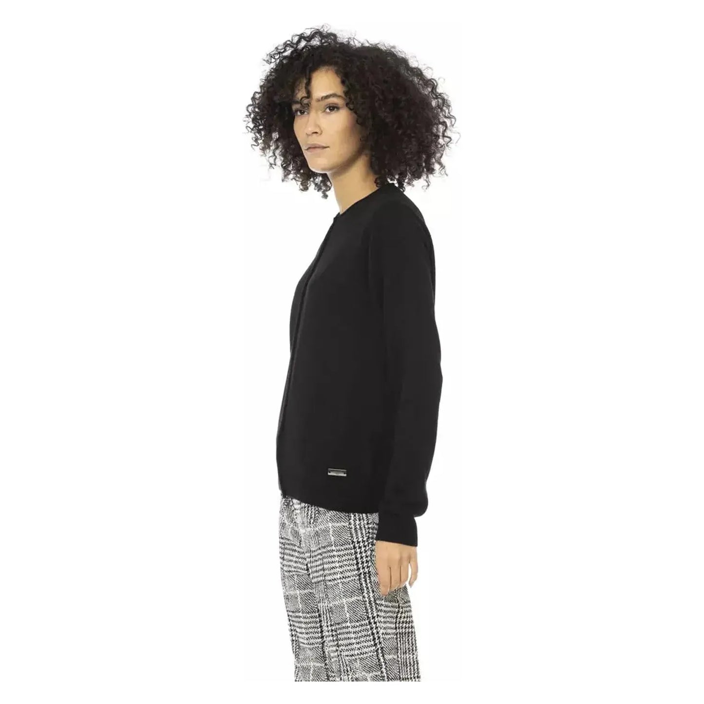 Baldinini Trend Elegant Long Sleeve Monogram Sweater black-wool-sweater-7 product-22332-646169272-20-7f10241d-441.webp