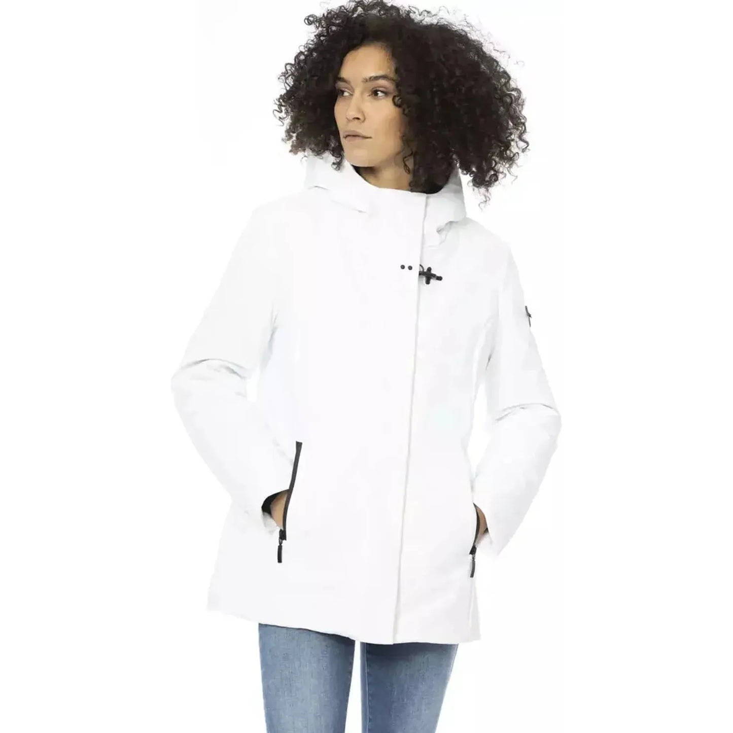 Baldinini Trend Sleek White Down Jacket with Adjustable Hood white-polyester-jackets-coat-3 product-22355-106038024-28-7c08881b-cfd.webp
