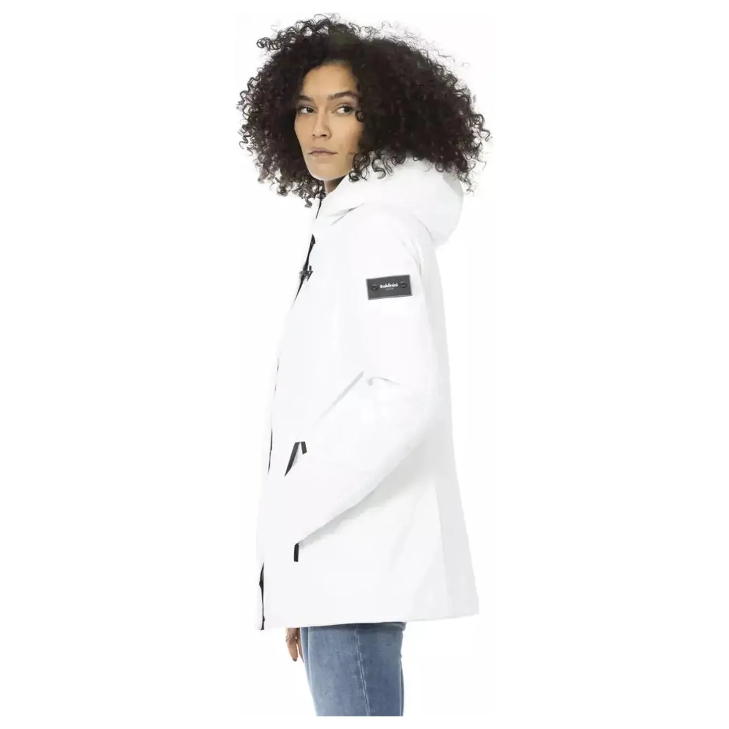 Baldinini Trend Sleek White Down Jacket with Adjustable Hood white-polyester-jackets-coat-3 product-22355-1172867205-19-1072b5a7-25f.webp