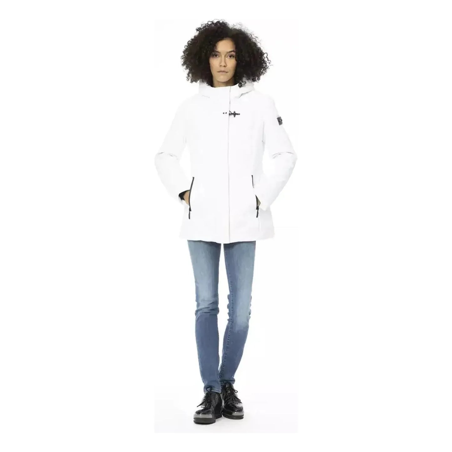 Baldinini Trend Sleek White Down Jacket with Adjustable Hood white-polyester-jackets-coat-3 product-22355-375998972-18-927d43d9-020.webp