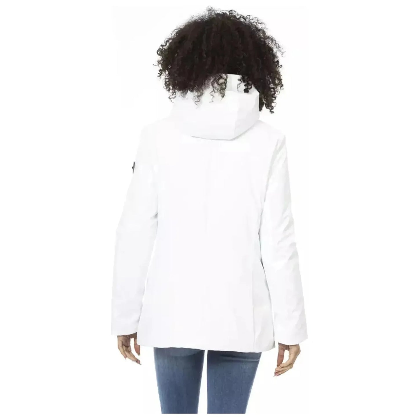 Baldinini Trend Sleek White Down Jacket with Adjustable Hood white-polyester-jackets-coat-3 product-22355-800075285-19-89f9feda-98c.webp
