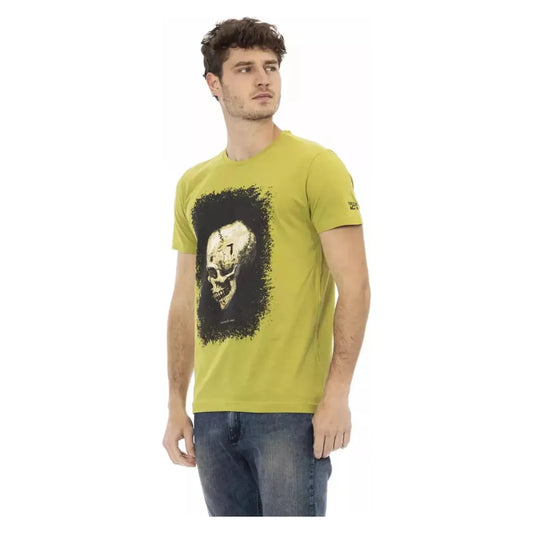 Trussardi Action Green Short Sleeve Tee with Graphic Charm green-cotton-t-shirt-55