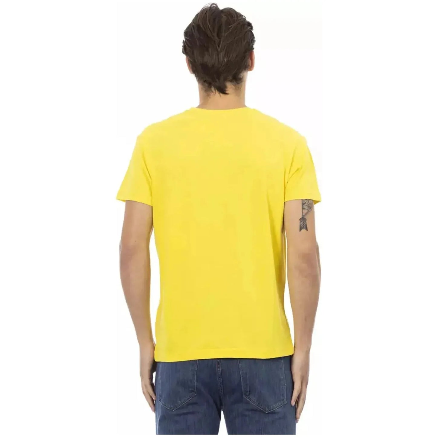 Trussardi ActionVibrant Yellow V-Neck Tee with Chest PrintMcRichard Designer Brands£59.00