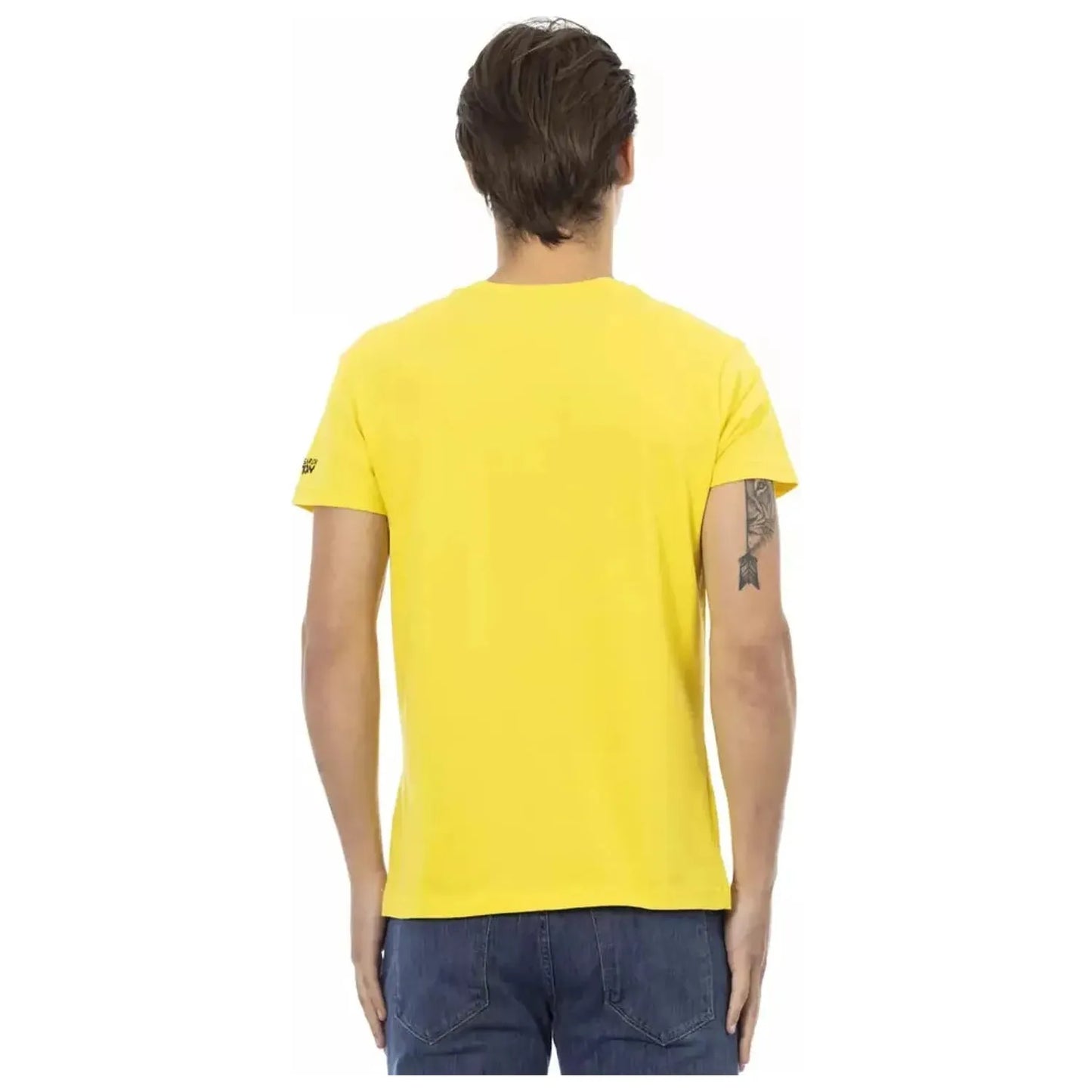 Trussardi ActionSunshine Yellow V-Neck Tee with Graphic CharmMcRichard Designer Brands£59.00