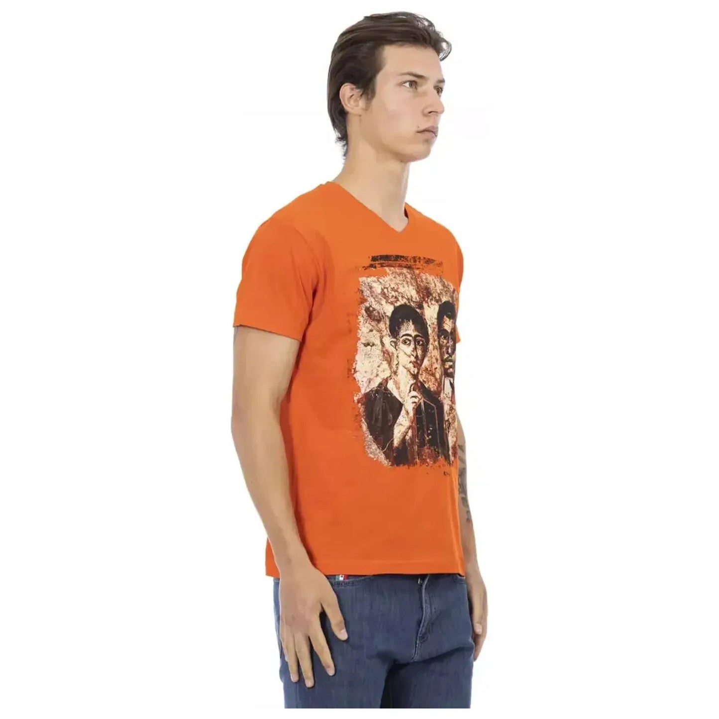 Trussardi ActionOrange V-Neck Tee with Graphic CharmMcRichard Designer Brands£59.00