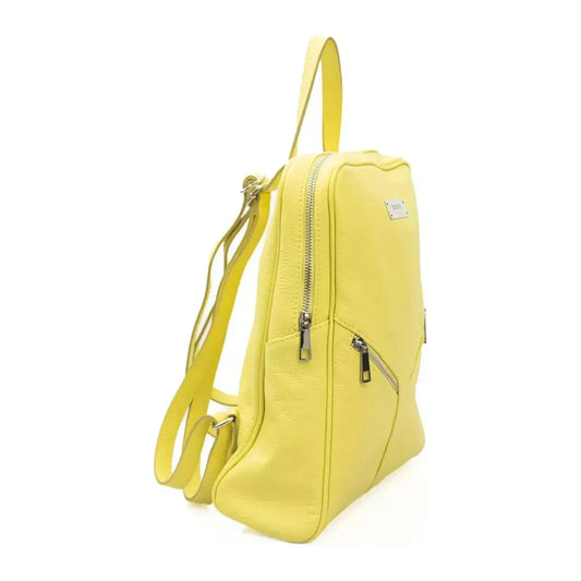 Baldinini Trend Sunshine Yellow Leather Backpack yellow-backpack product-22935-1953035965-20-e5a24811-591.webp