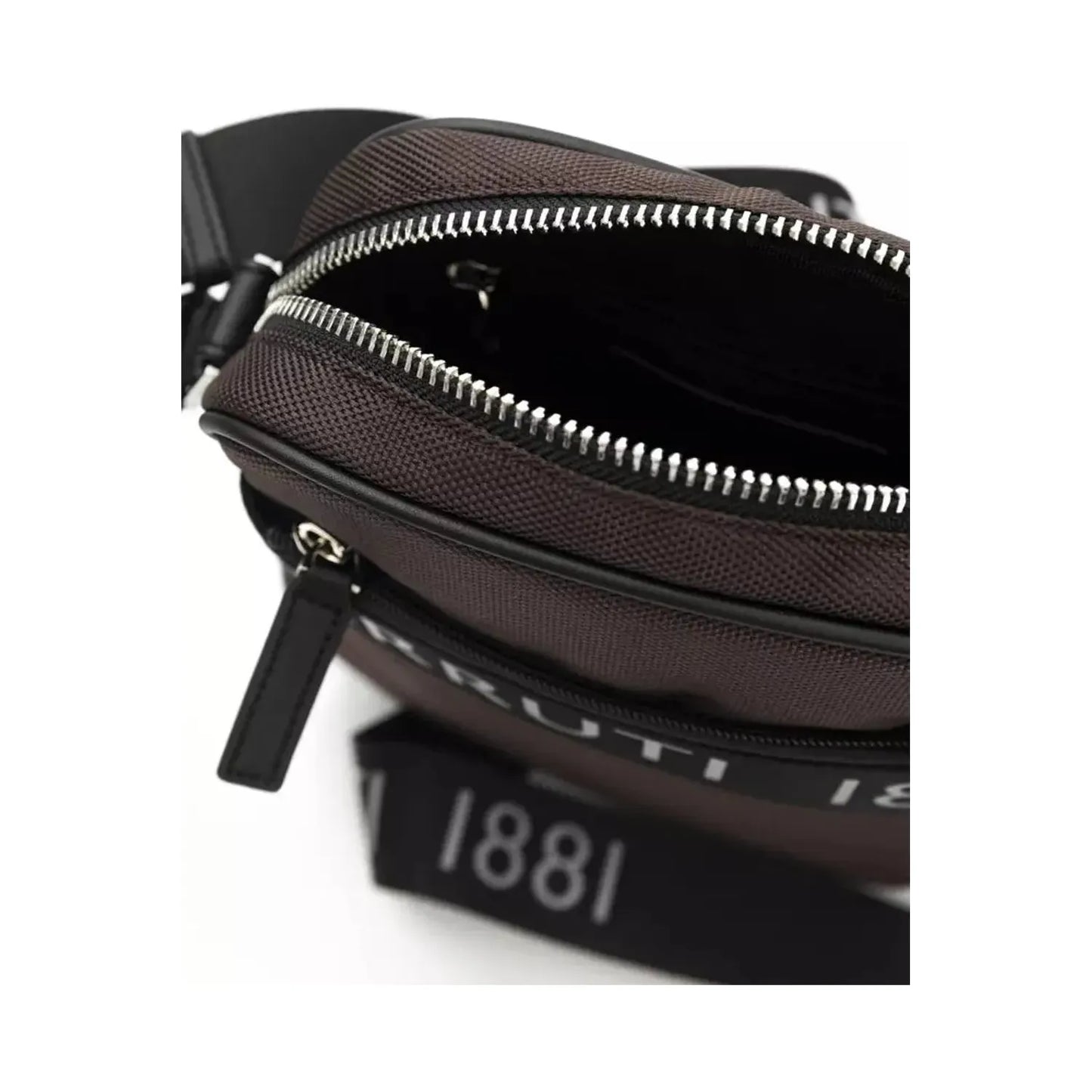 Cerruti 1881Elegant Brown Nylon-Leather Messenger BagMcRichard Designer Brands£139.00