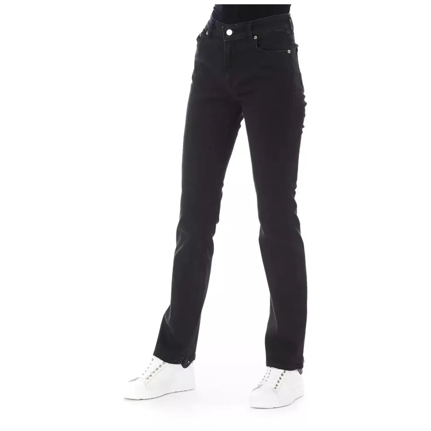 Baldinini Trend Elegant Black Cotton Stretch Jeans black-cotton-jeans-pant-12