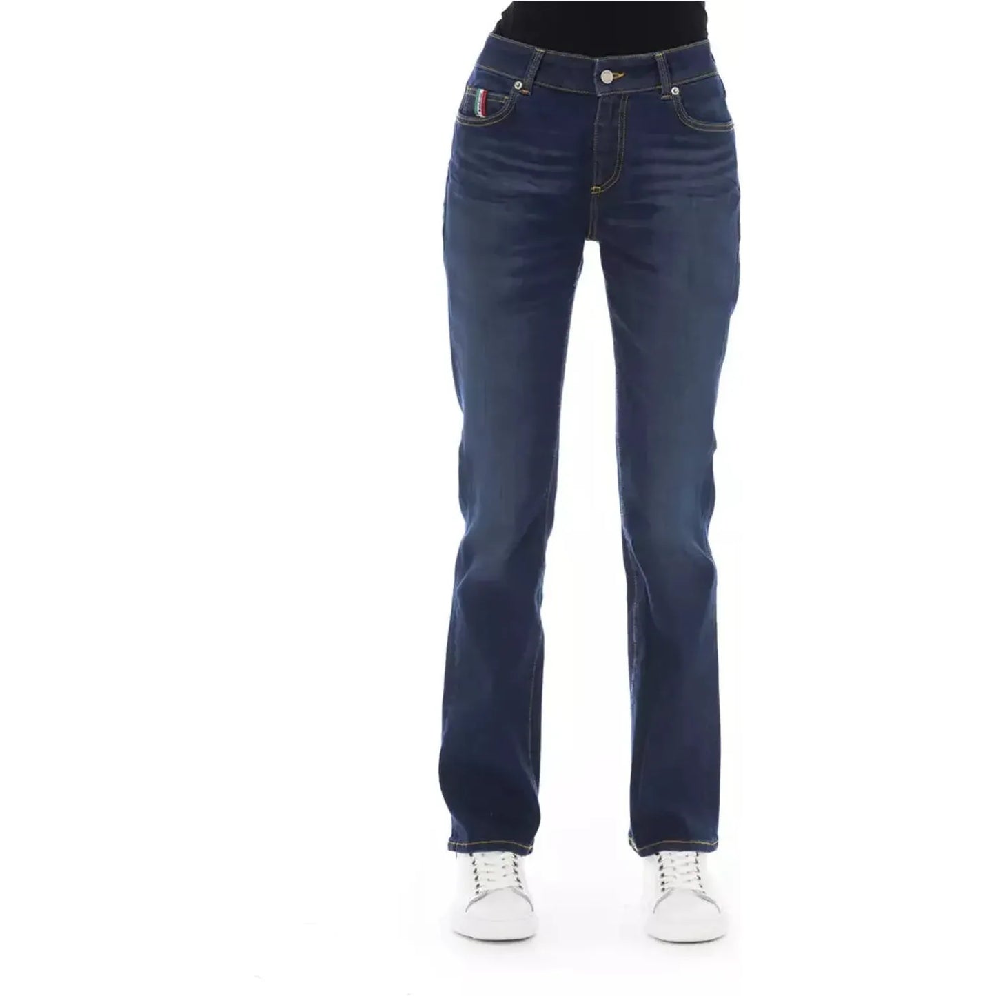 Baldinini Trend Chic Tricolor Pocket Jeans blue-cotton-jeans-pant-67 product-23113-1262847448-25-a44de393-980.webp