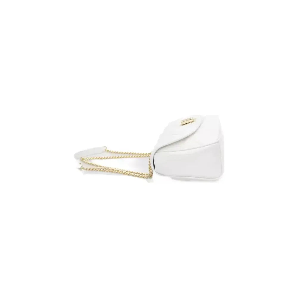 Baldinini Trend Elegant White Flap Shoulder Bag with Gold Accents white-polyethylene-shoulder-bag-5 product-23256-11800156-e483adf0-157.webp