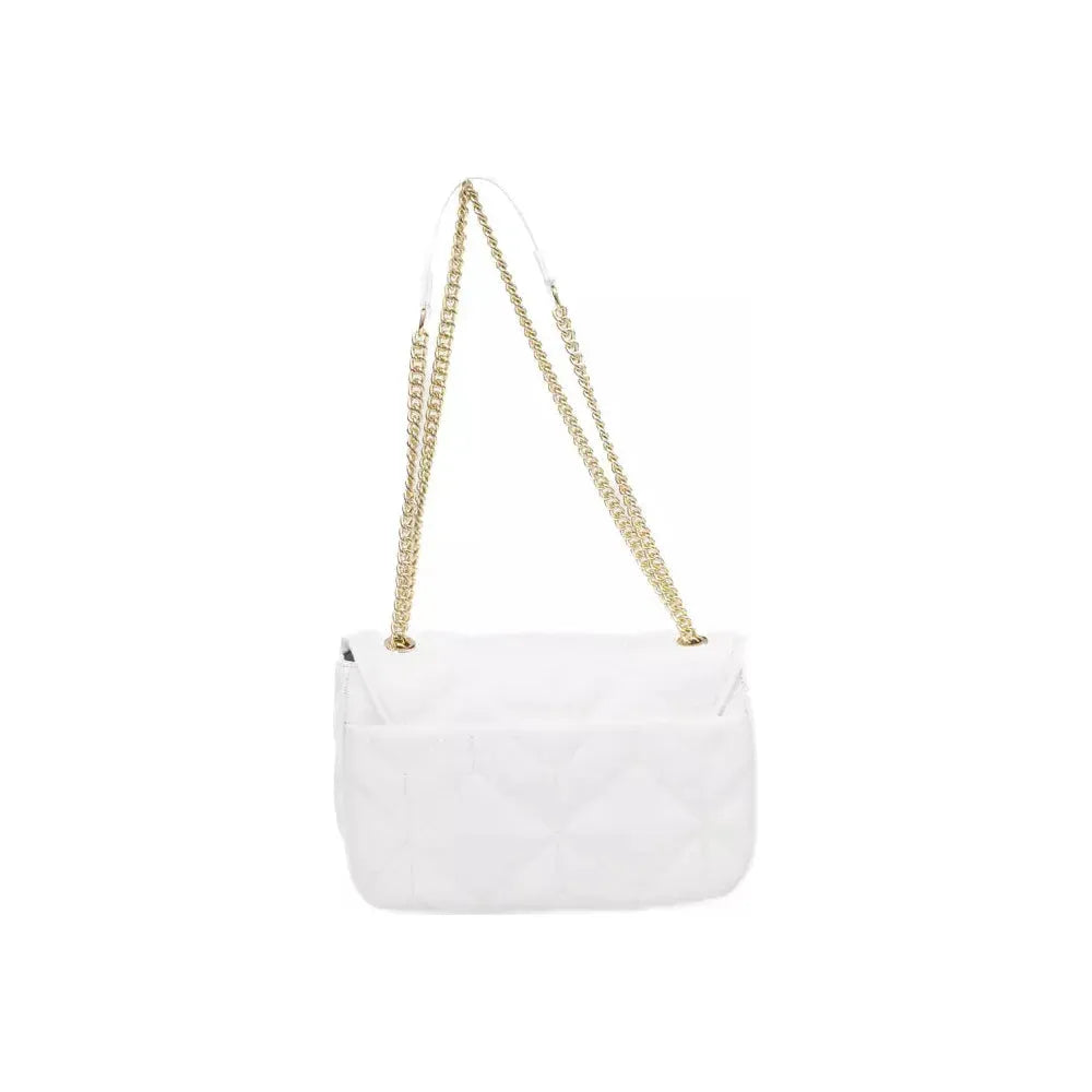 Baldinini Trend Elegant White Flap Shoulder Bag with Gold Accents white-polyethylene-shoulder-bag-5 product-23256-490348739-511fc4c8-e32.webp
