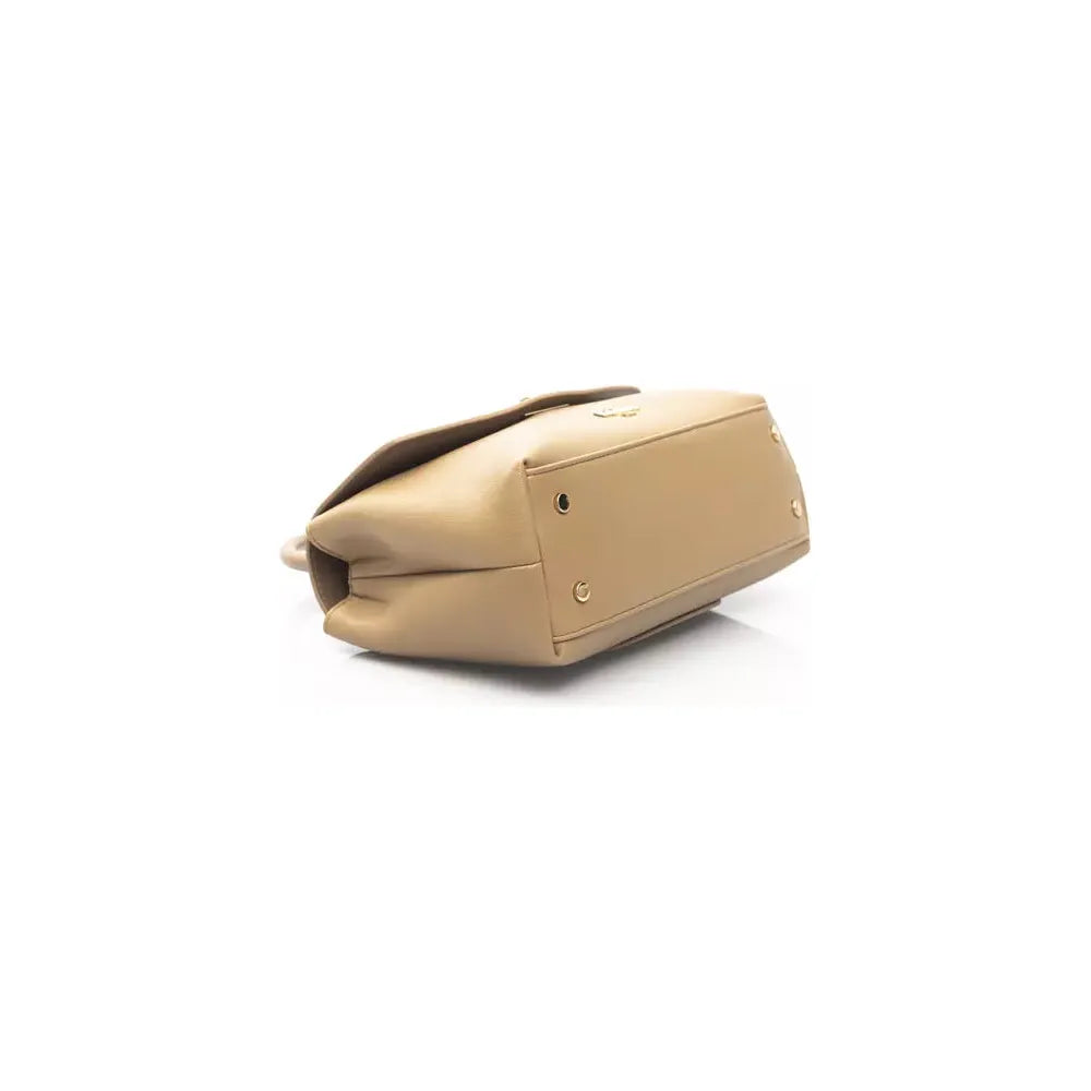 Baldinini Trend Chic Beige Shoulder Bag with Golden Accents beige-polyethylene-handbag-3 product-23276-1436209126-a7bf6485-955.webp