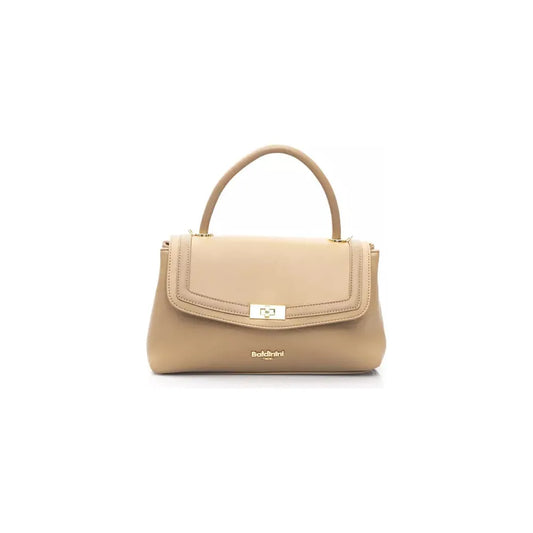 Baldinini Trend Chic Beige Shoulder Bag with Golden Accents beige-polyethylene-handbag-3 product-23276-269470496-1-68a90473-cf1.webp