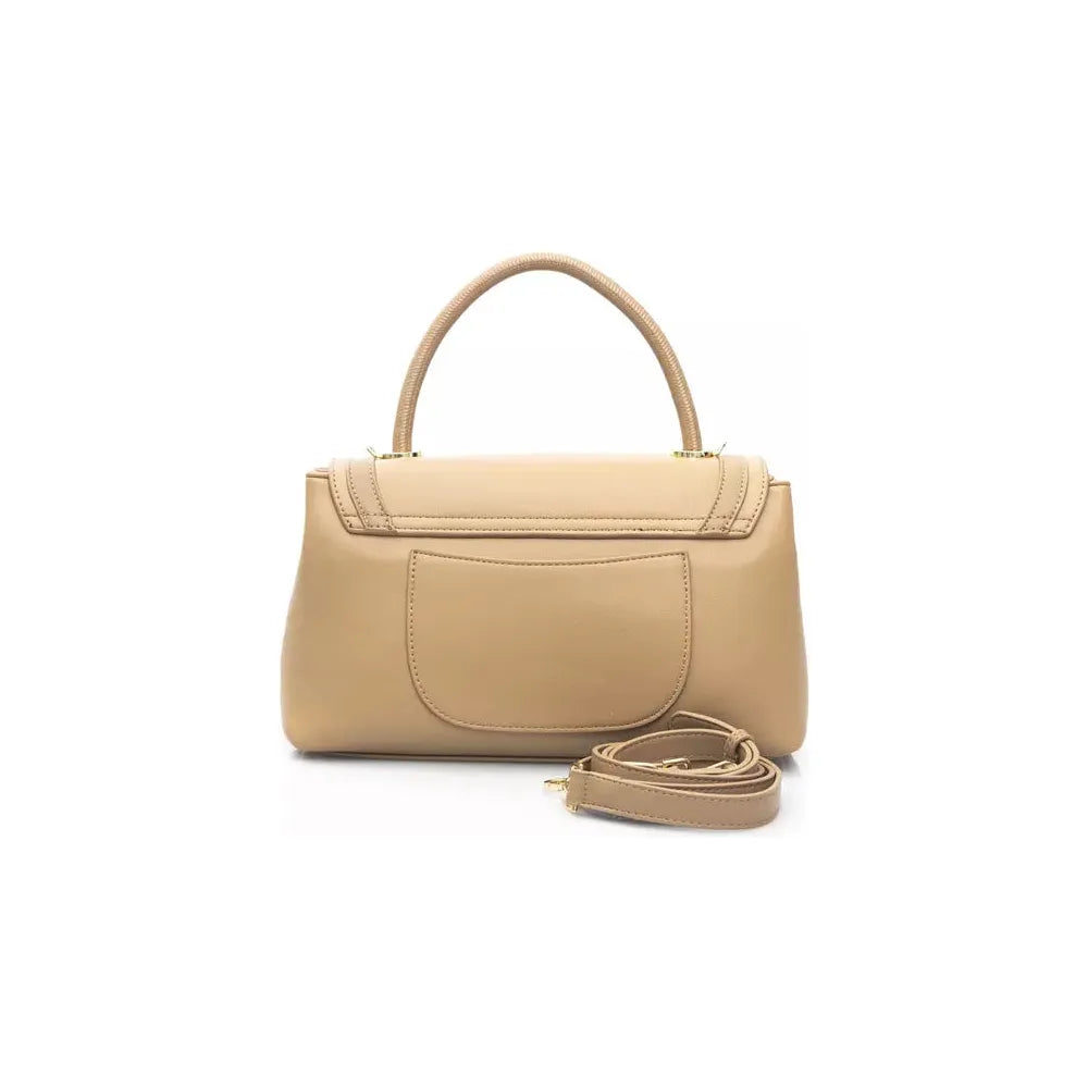 Baldinini Trend Chic Beige Shoulder Bag with Golden Accents beige-polyethylene-handbag-3 product-23276-375606340-a54609c8-c60.webp