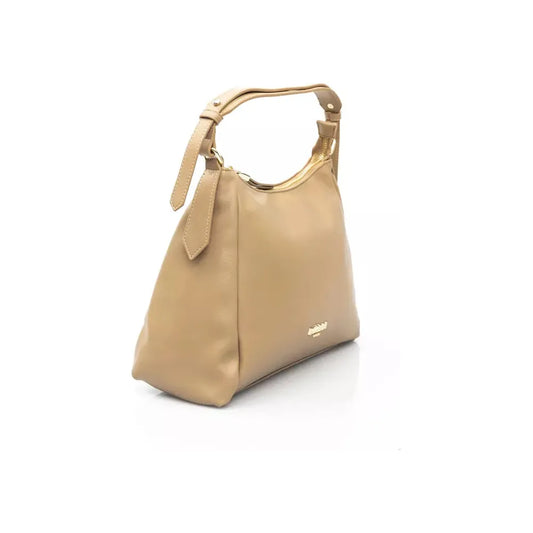 Baldinini Trend Chic Beige Shoulder Bag with Golden Accents beige-polyethylene-handbag-2 product-23286-1104209408-4f2781f3-1c2.webp