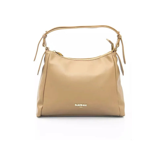 Baldinini Trend Chic Beige Shoulder Bag with Golden Accents beige-polyethylene-handbag-2 product-23286-40817630-1-77fbda77-27d.webp